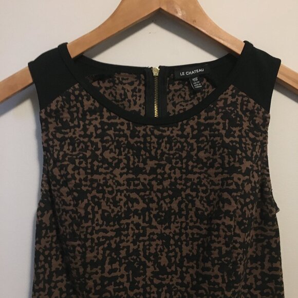 Y2K Abstract Print Sleeveless Peplum Top - Picture 3 of 15